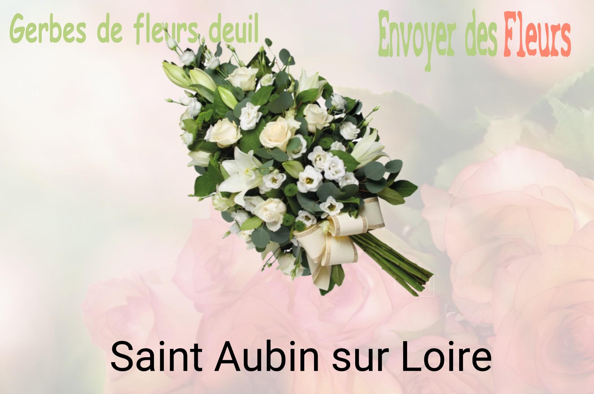 Gerbe de fleurs de deuil livrée à Saint-Aubin-sur-Loire